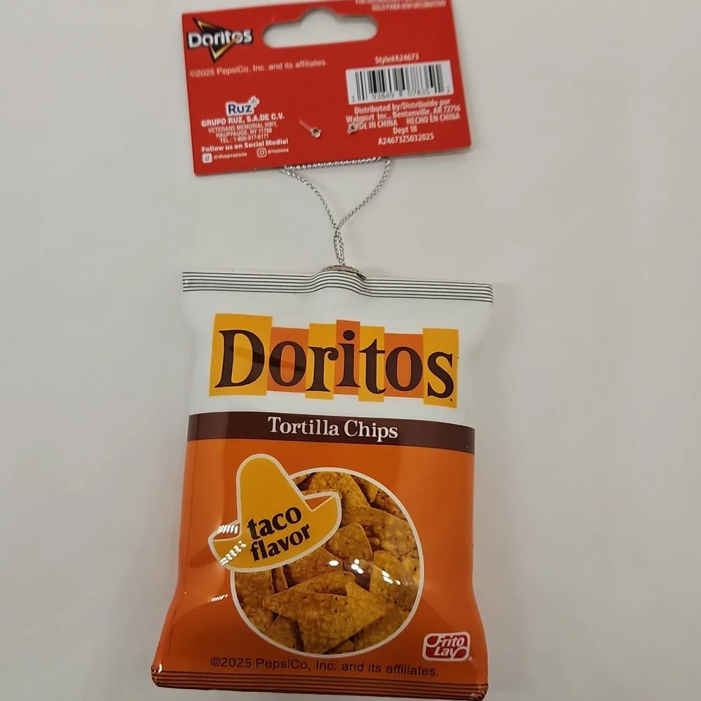 Taco Doritos Ruz Ornament Tortilla Chips Christmas Food